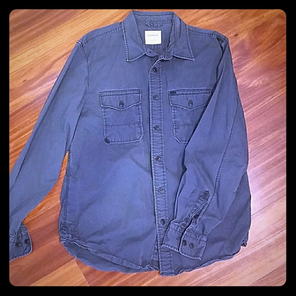 express vintage button down shirt